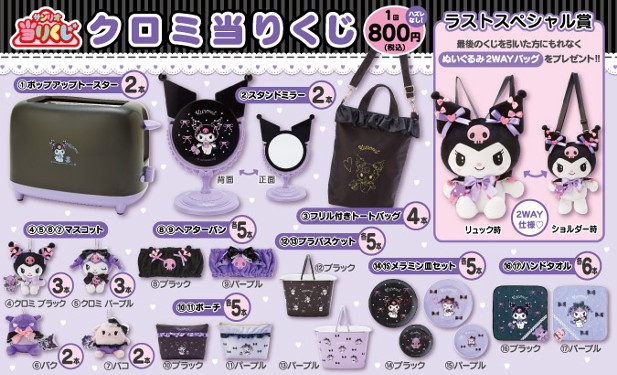 ｢クロミ当りくじ｣のパッケージ画像